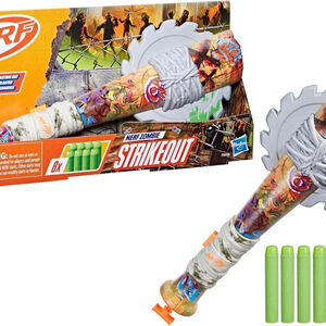 Nerf Zombie Strikeout Dart Blaster 8 Nerf Elite Darts Foam Blade Outdoor Shooter